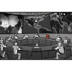 A black and white comics