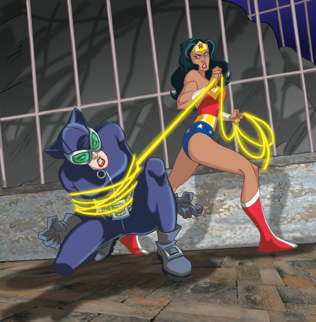 Wonder woman and cat woman